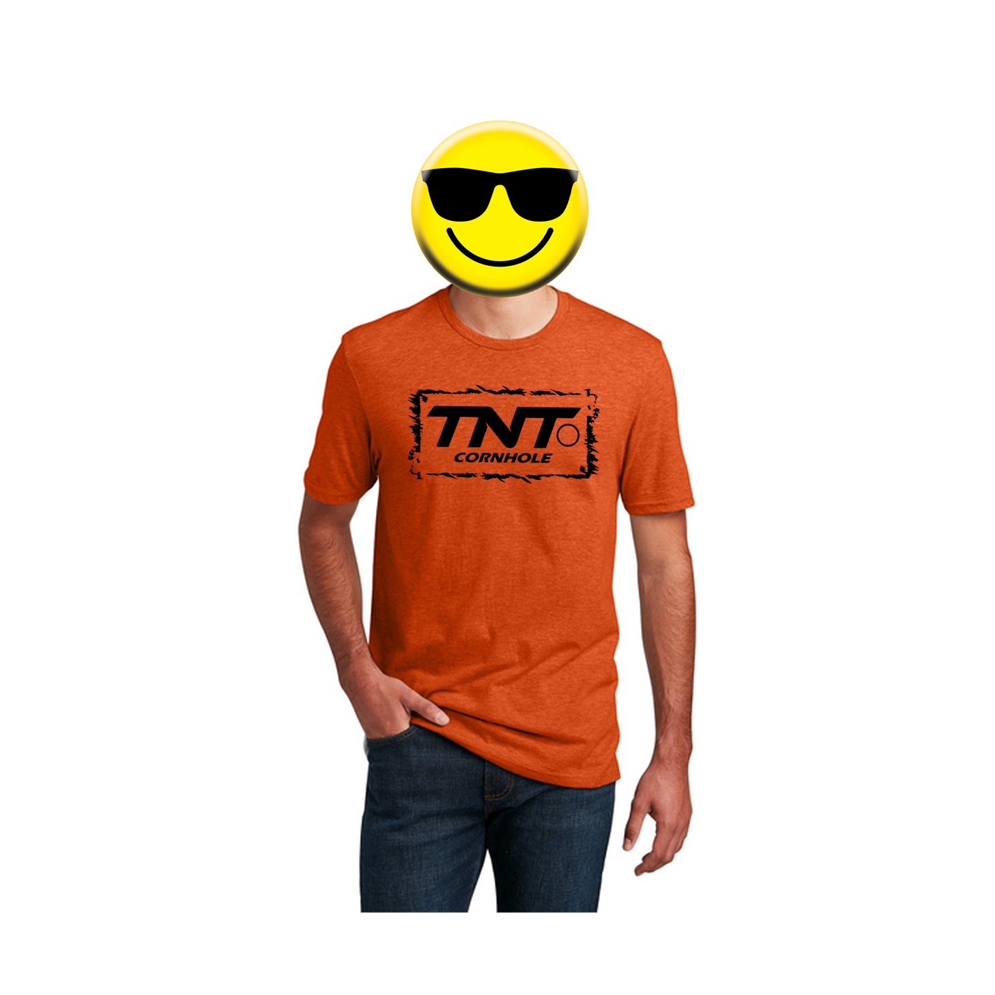 T Shirt-Heather orange